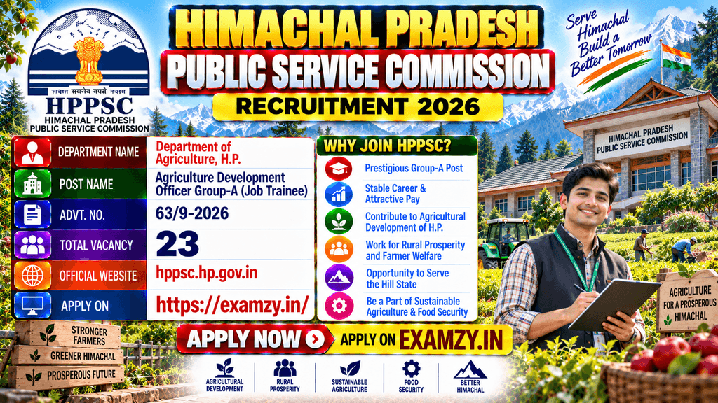 HPPSC Agriculture Development Officer ADO Recruitment 2026