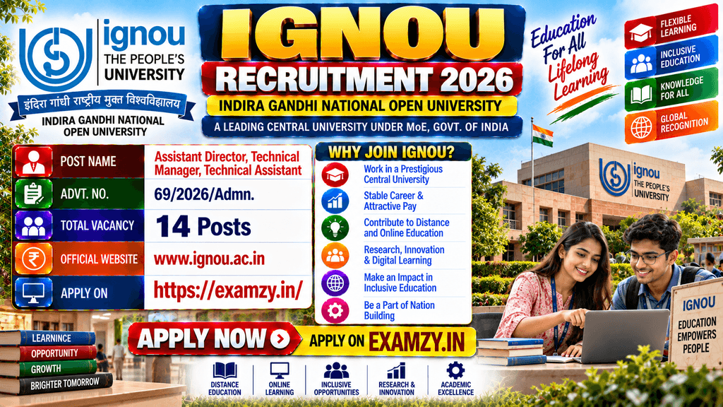 IGNOU Non Teaching Recruitment 2026
