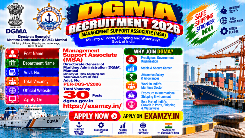 DGMA Recruitment 2026