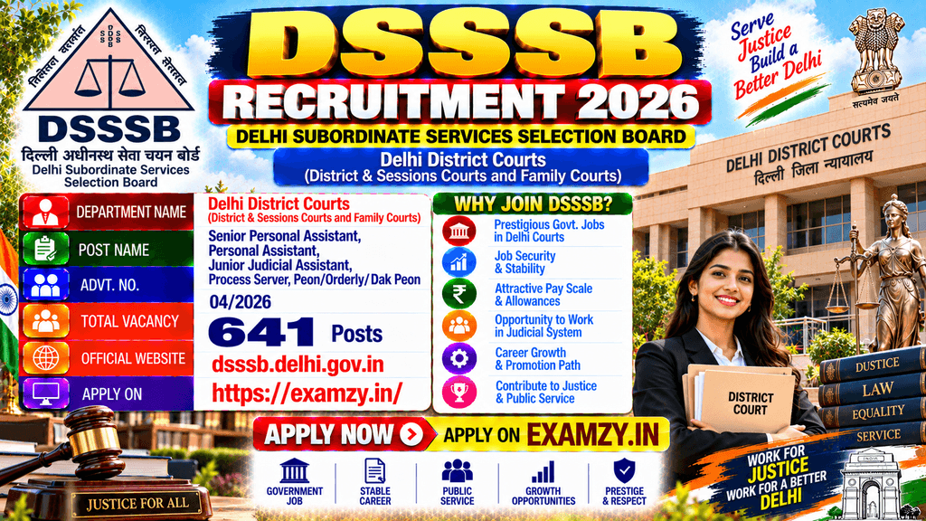 DSSSB District Court Recruitment Advt 042026