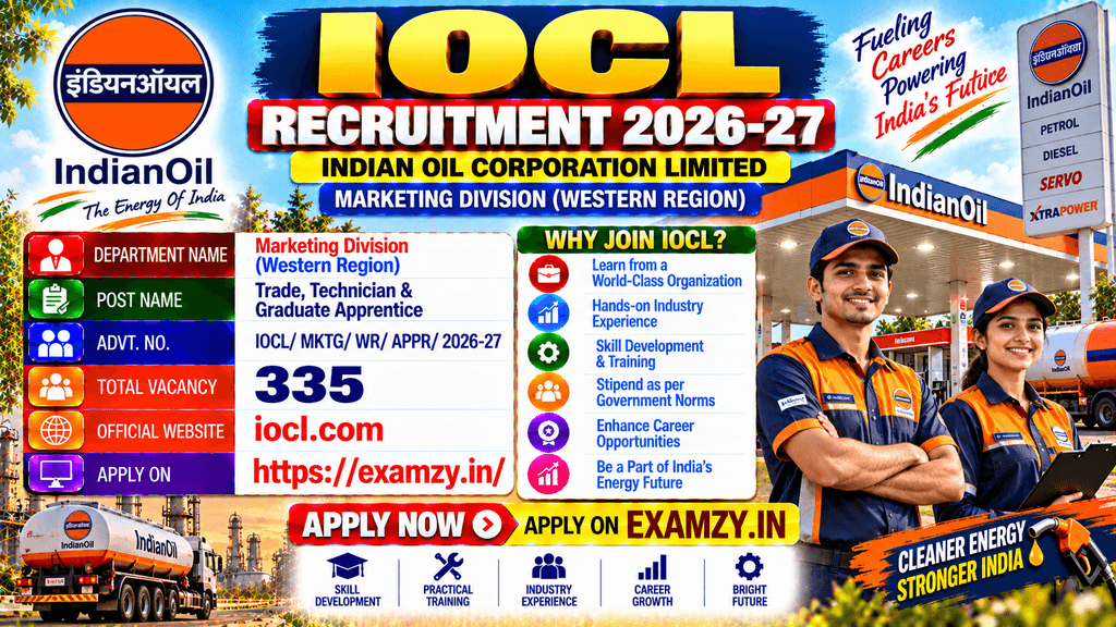 IOCL Western Region Apprentice Recruitment 2026