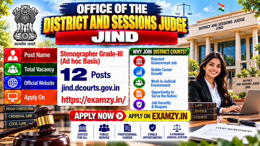 Jind Court Stenographer Recruitment 2026