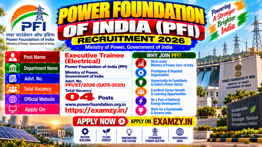 Power Foundation of India Recruitment 2026