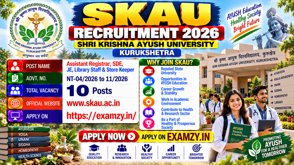 SKAU Non Teaching Recruitment