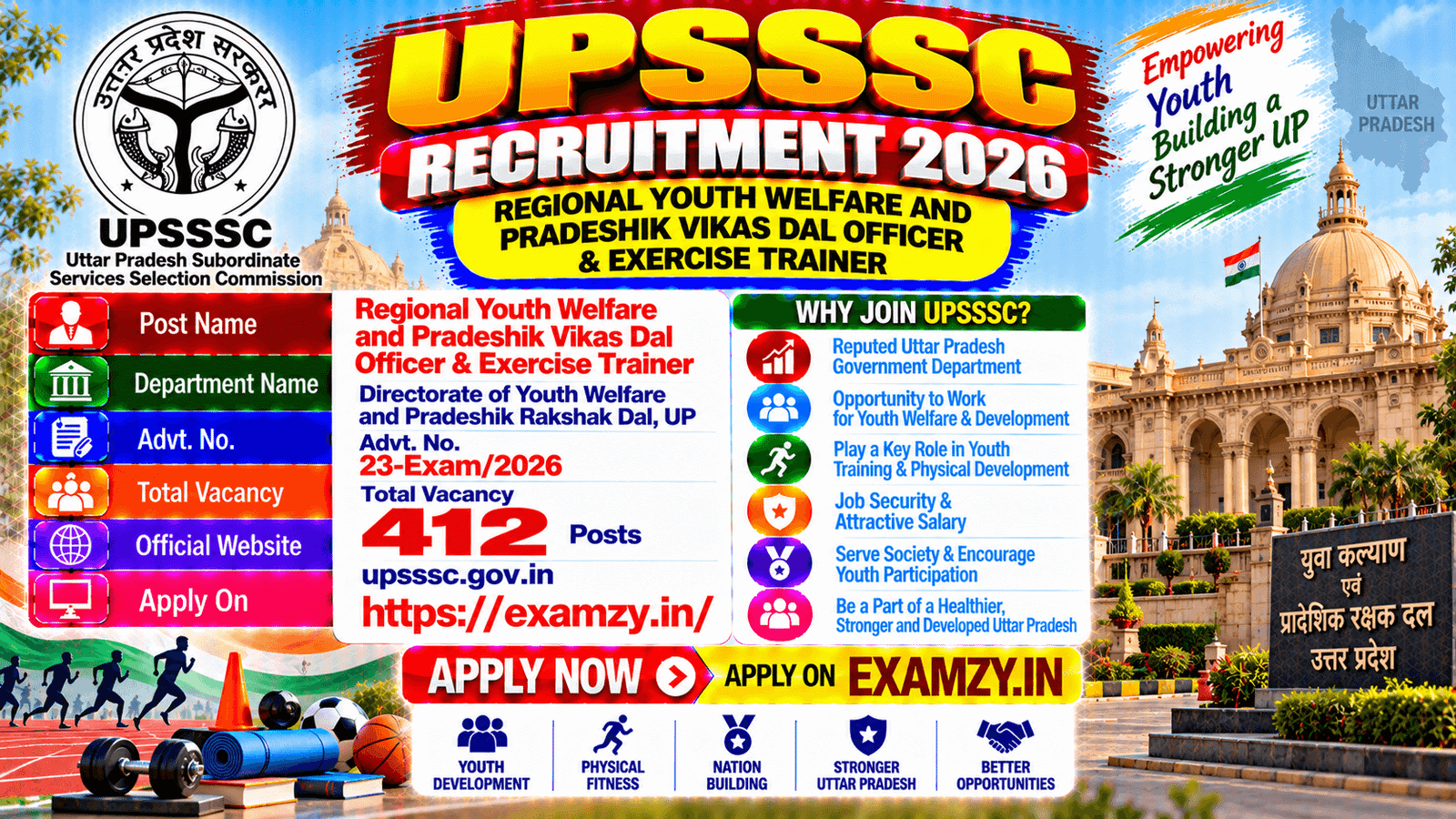 SSC CGL 2024 Tier-II Answer Key Details Check Here 3 UPSSSC Regional Youth Welfare Officer Recruitment 2026